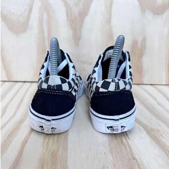 Vans Off The Wall -Old Skool Checkerboard -Sneakers -Black/White -Women's - 5.5 - Picture 6 of 9